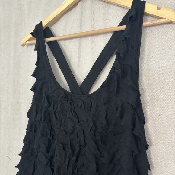 Kimchi Blue Women's Boho Whimsigoth Tiered Ruffle Top Size S Simplicity Chic - Picture 2 of 8